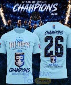 New South Wales Blues 2026 State Of Origin Champions Champions Shirt