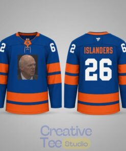 New York Islanders Lou Lamoriello Meme Third Hockey Jersey