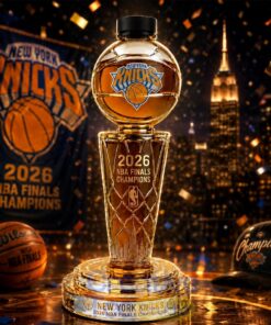 New York Knicks 2026 NBA Finals Champions Whiskey Bottle