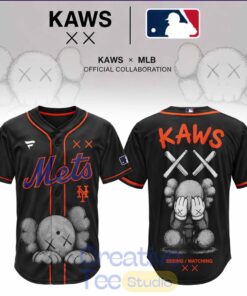 New York Mets x KAWS Blackout Baseball Jersey