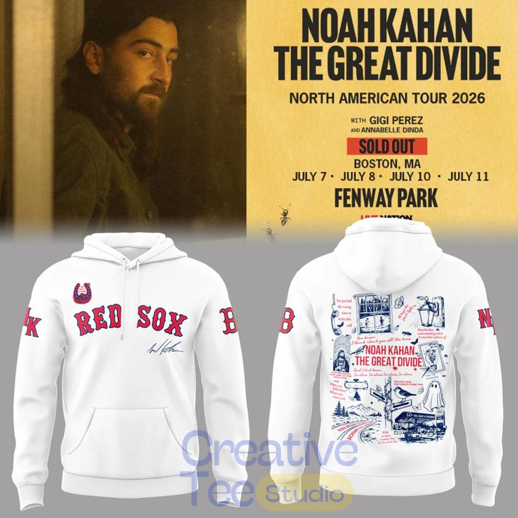 Noah Kahan x Boston Red Sox – The Great Divide Tour 2026 Hoodie Noah Kahan x Boston Red Sox – The Great Divide Tour 2026 Hoodie