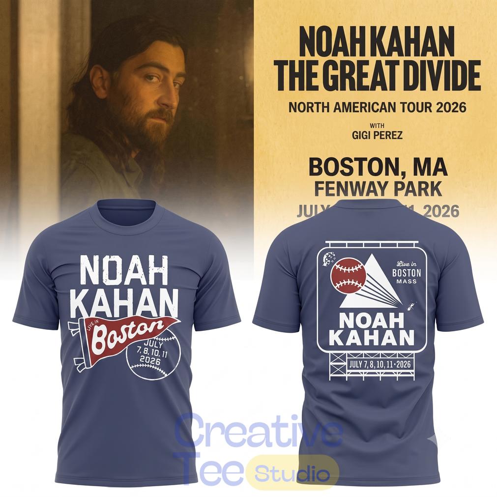 Noah Kahan x Boston Red Sox – The Great Divide Tour 2026 Hoodie Noah Kahan x Boston Red Sox – The Great Divide Tour 2026 Hoodie