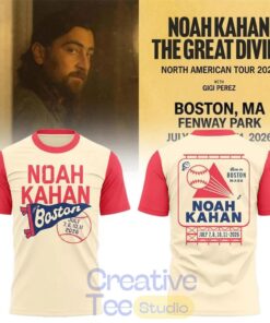 Noah Kahan x Boston Red Sox – The Great Divide Tour 2026 Special Tee Hoodie