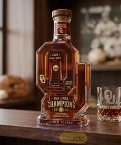 Oklahoma Sooners Baseball 2026 National Champions Commemorative Whiskey Bottle