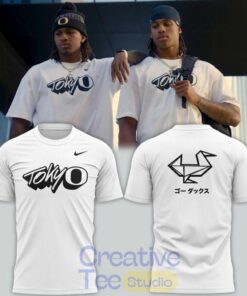 Oregon Ducks “Tokyo Oregon Football Showcase” White T-Shirt