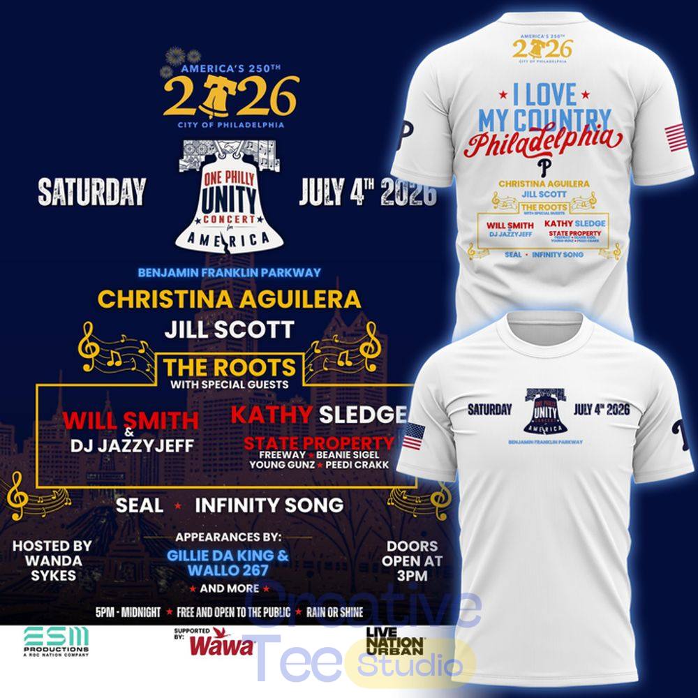 Philadelphia Phillies Celebrate America’s 250th Birthday in Philly White T-Shirt Philadelphia Phillies Celebrate America’s 250th Birthday in Philly White T-Shirt