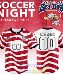 Portland Sea Dogs x Team USA World Cup Soccer Night Baseball Jersey