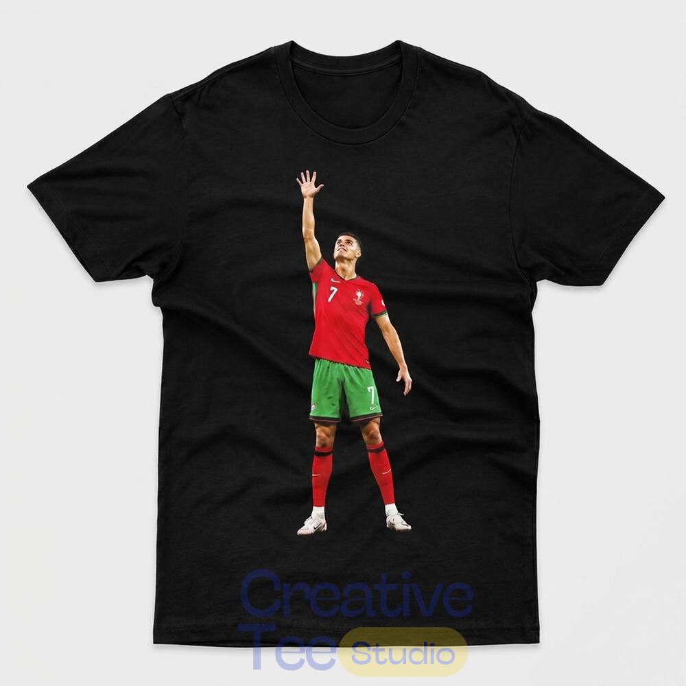 Portugal Cristiano Ronaldo CR7 Reaching For The World Cup Trophy Meme T-Shirt Portugal Cristiano Ronaldo CR7 Reaching For The World Cup Trophy Meme T-Shirt
