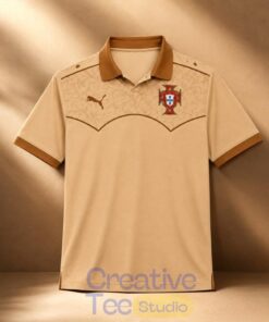 Portugal Dallas Concept Soccer Jersey Vintage Western Polo Shirt