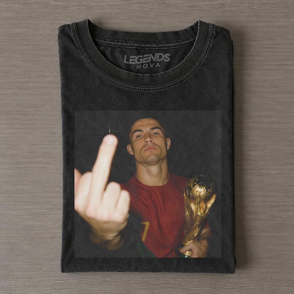Portuguese Ronaldo Middle Finger T-Shirt Portuguese Ronaldo Middle Finger T-Shirt
