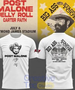 Post Malone x Tampa Bay Buccaneers Big Ass Stadium Tour 2026 T-Shirt