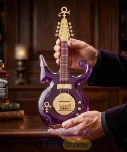 Prince Purple Music Legend Guitar-Shaped Commemorative Whiskey Bottle