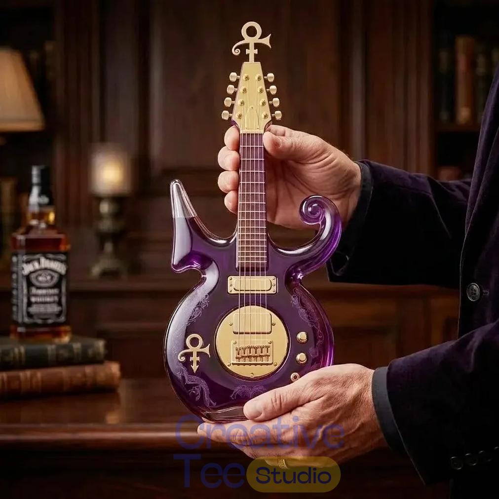Prince Purple Music Legend Guitar-Shaped Commemorative Whiskey Bottle Prince Purple Music Legend Guitar-Shaped Commemorative Whiskey Bottle