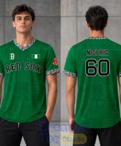 Red Sox Nigerian Celebration 2026 Nigeria 60 Baseball Jersey