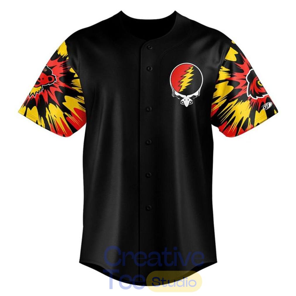 Rochester Red Wings 2026 Grateful Dead Night Special Baseball Jersey Rochester Red Wings 2026 Grateful Dead Night Special Baseball Jersey