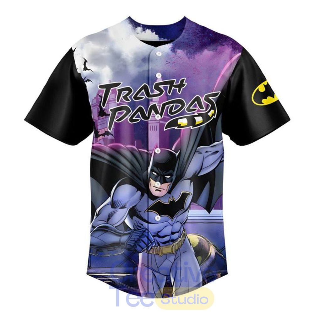 Rocket City Trash Pandas x Batman Superhero Night 2026 Special Baseball Jersey Rocket City Trash Pandas x Batman Superhero Night 2026 Special Baseball Jersey