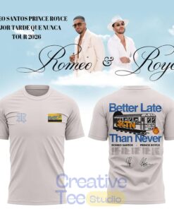Romeo Santos & Prince Royce Mejor Tarde Que Nunca Tour 2026 Special Tee Hoodie