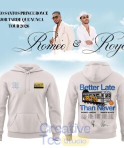 Romeo Santos & Prince Royce Mejor Tarde Que Nunca Tour 2026 Special Tee Hoodie