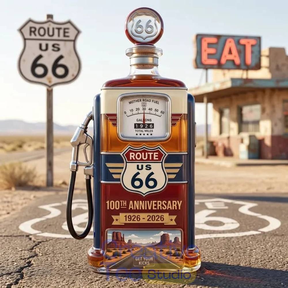 Route 66 1926-2026 100th Anniversary Whiskey Bottle Route 66 1926-2026 100th Anniversary Whiskey Bottle
