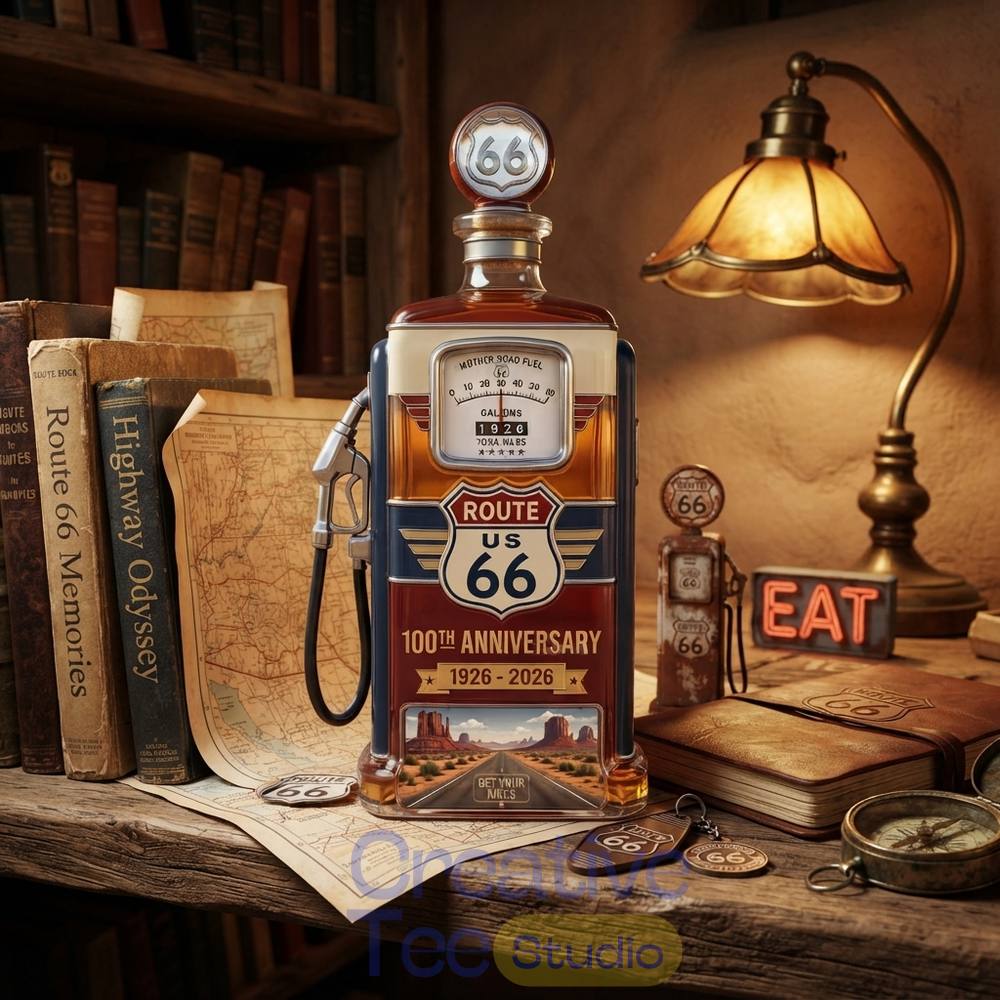Route 66 1926-2026 100th Anniversary Whiskey Bottle Route 66 1926-2026 100th Anniversary Whiskey Bottle