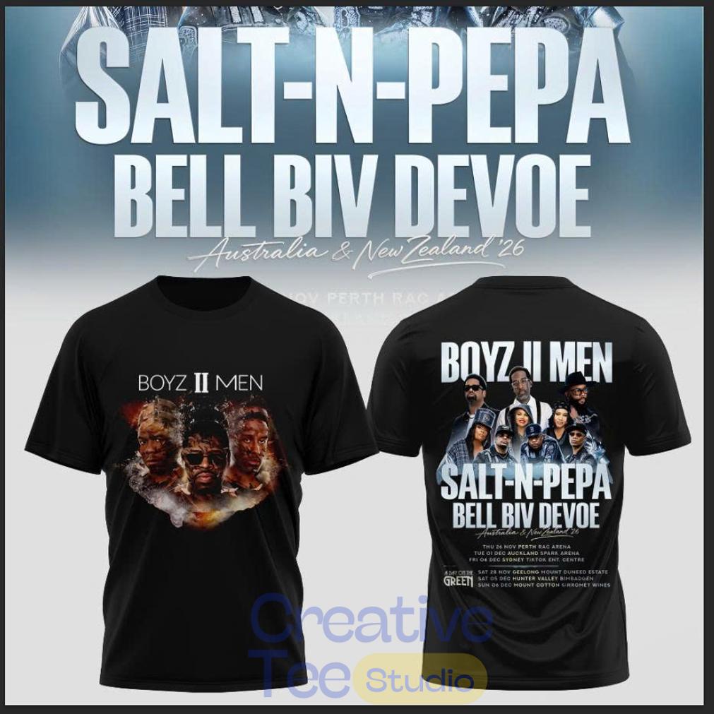 SALT-N-PEPA • BOYZ II MEN • BELL BIV DEVOE Special T-Shirt SALT-N-PEPA • BOYZ II MEN • BELL BIV DEVOE Special T-Shirt