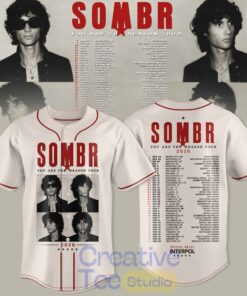 SOMBR You Are The Reason Tour 2026 Premium Baseball Jersey Collection SOMBR You Are The Reason Tour 2026 Premium Baseball Jersey Collection