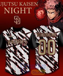 San Diego Padres x Jujutsu Kaisen Night 2026 Baseball Jersey