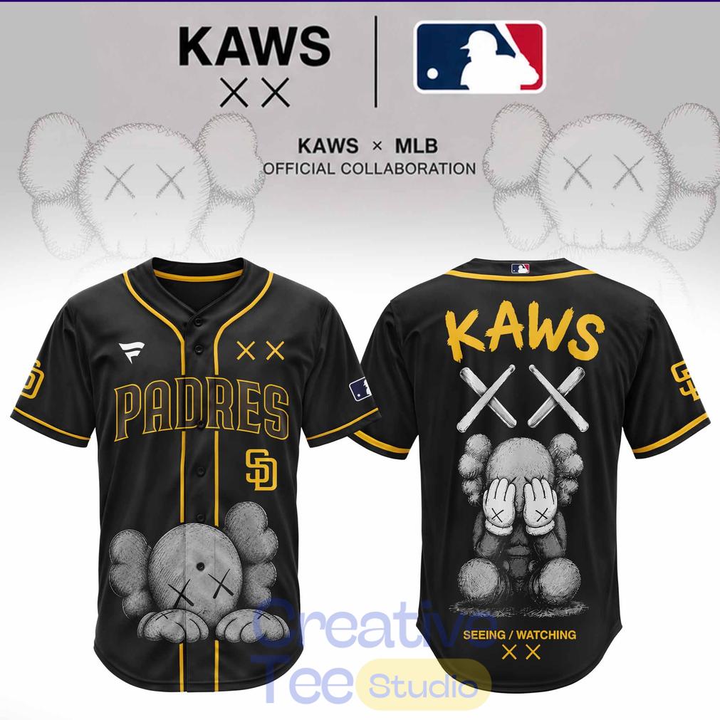 San Diego Padres x KAWS Blackout Baseball Jersey San Diego Padres x KAWS Blackout Baseball Jersey