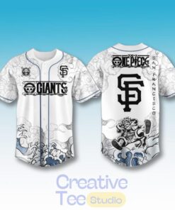 San Francisco Giants x One Piece Luffy Gear Baseball Jersey 2026