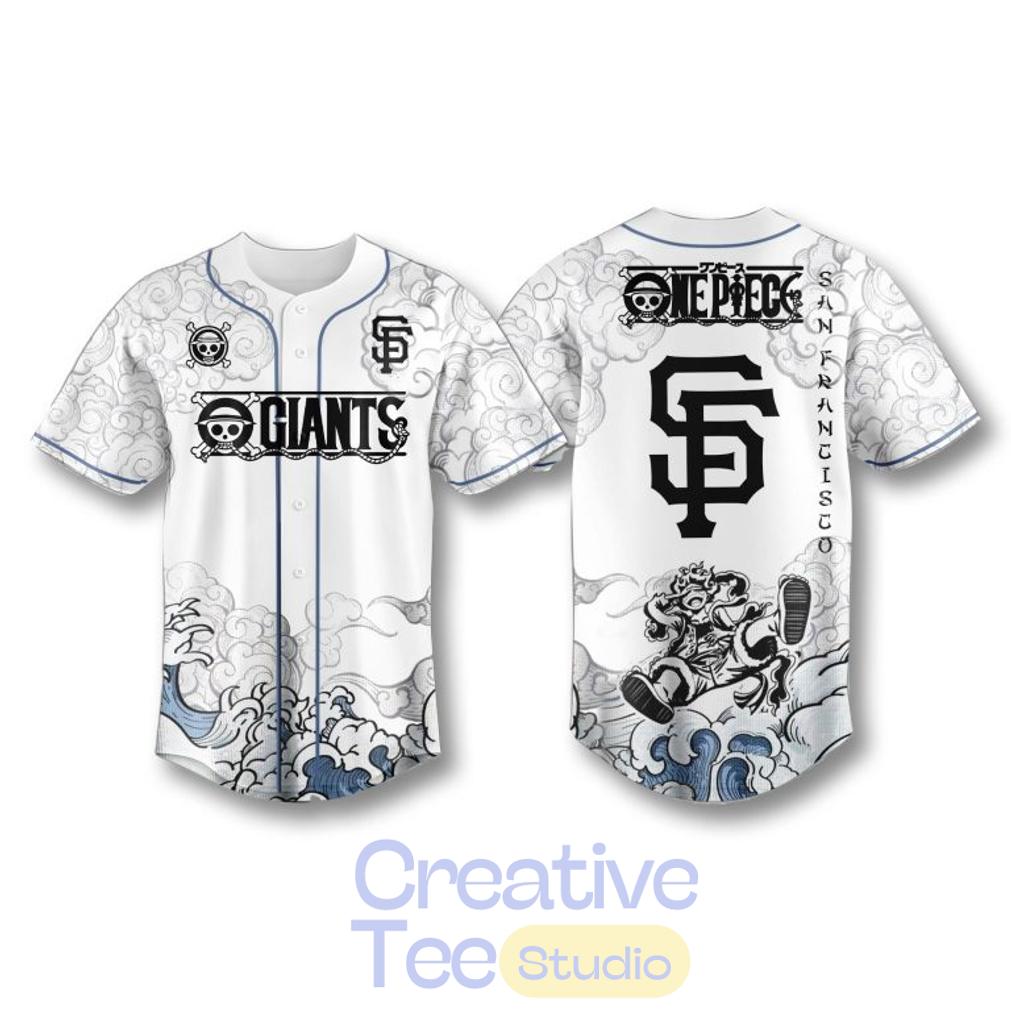 San Francisco Giants x One Piece Luffy Gear Baseball Jersey 2026 San Francisco Giants x One Piece Luffy Gear Baseball Jersey 2026