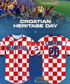 Seattle Mariners Croatian Heritage Day 2026 Baseball Jersey
