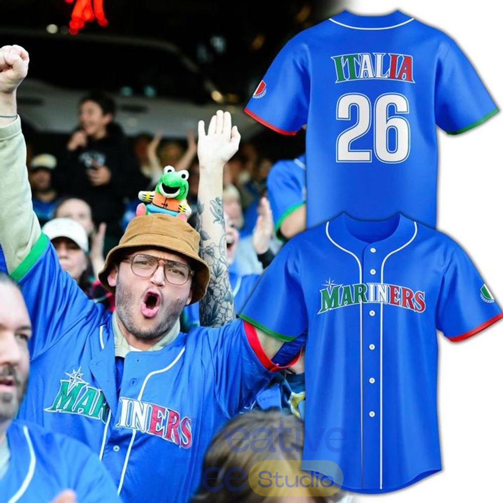 Seattle Mariners Italian Heritage 2026 Limited Edition Baseball Jersey Seattle Mariners Italian Heritage 2026 Limited Edition Baseball Jersey