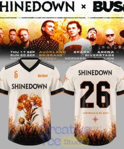 Shinedown X Bush Co-Headline Australian & NZ Tour Football Jersey