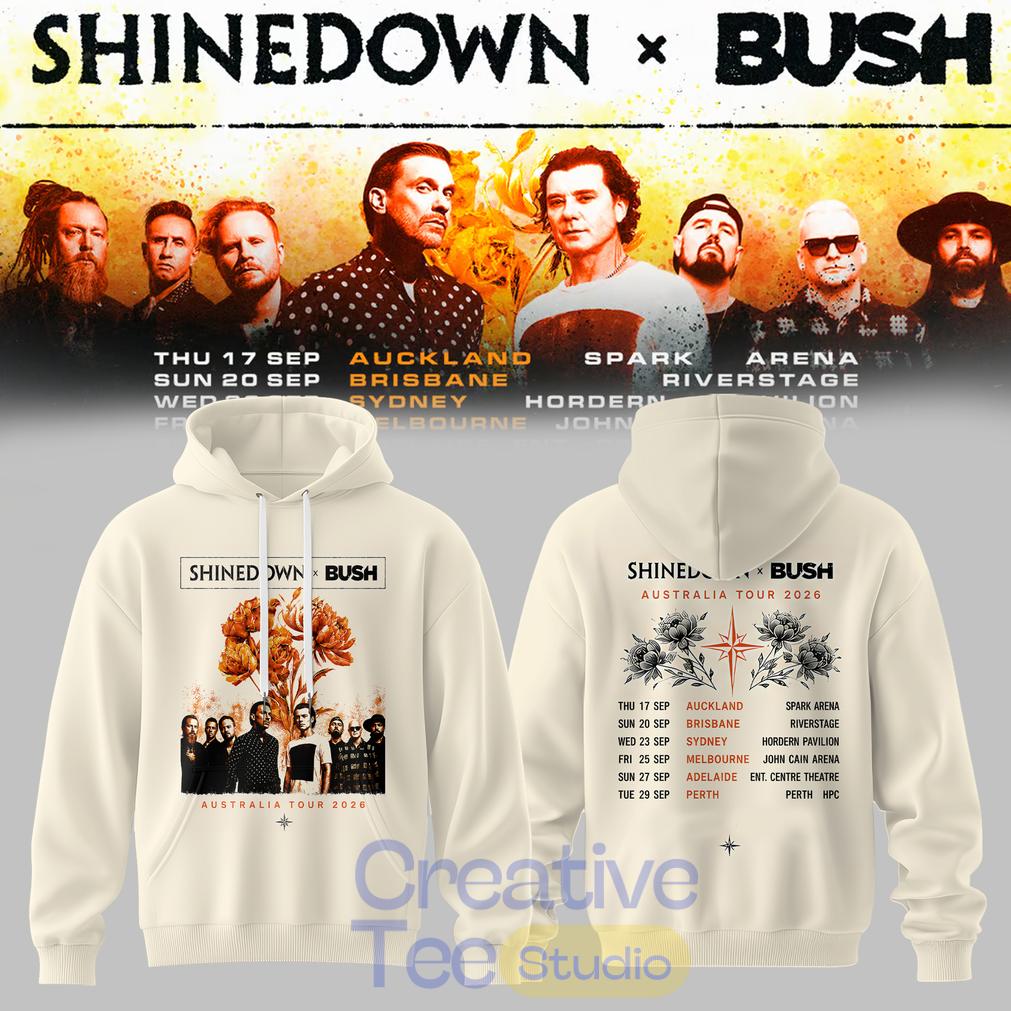 Shinedown X Bush Co-Headline Australian & NZ Tour Special Tee Hoodie Shinedown X Bush Co-Headline Australian & NZ Tour Special Tee Hoodie