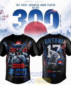 Shohei Ohtani LA Dodgers 300 Home Runs Jersey Mount Fuji Cherry Blossom Edition