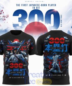 Shohei Ohtani LA Dodgers First Japanese Player to Hit 300 Home Runs Edition Shirt