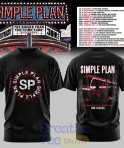 Simple Plan The Bigger Than You Think Tour Premium T-Shirt Simple Plan The Bigger Than You Think Tour Premium T-Shirt