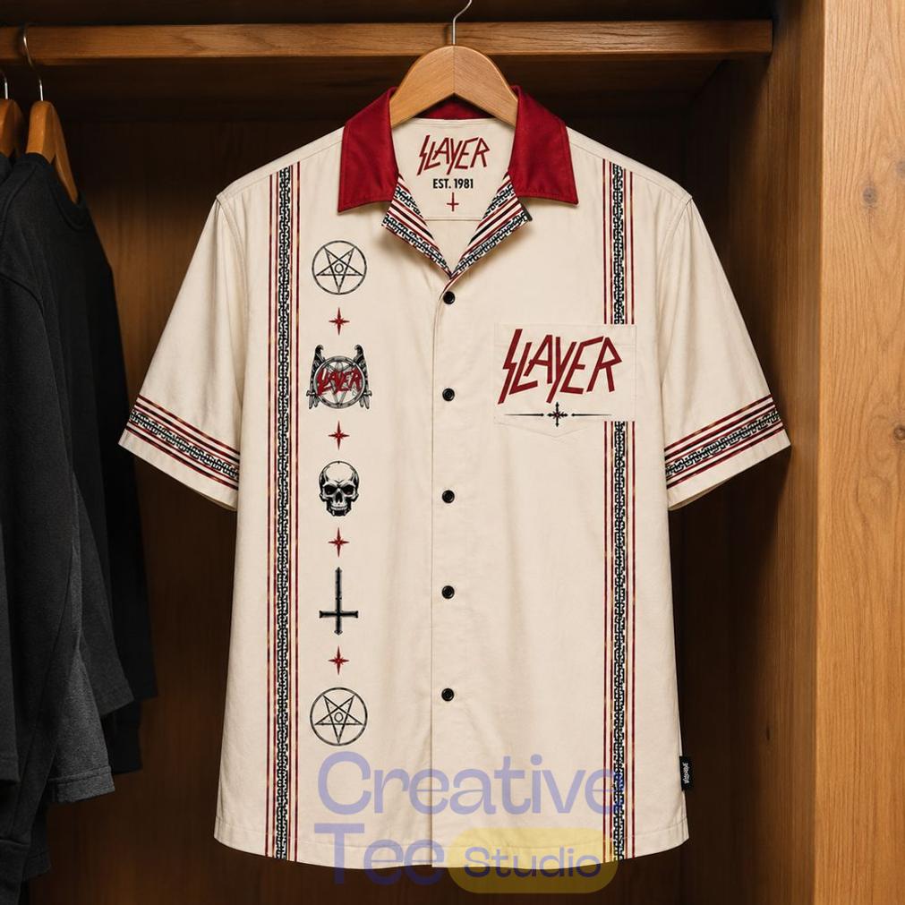Slayer Mexican Inpsired Luxury Design Hawaiian Shirt Slayer Mexican Inpsired Luxury Design Hawaiian Shirt
