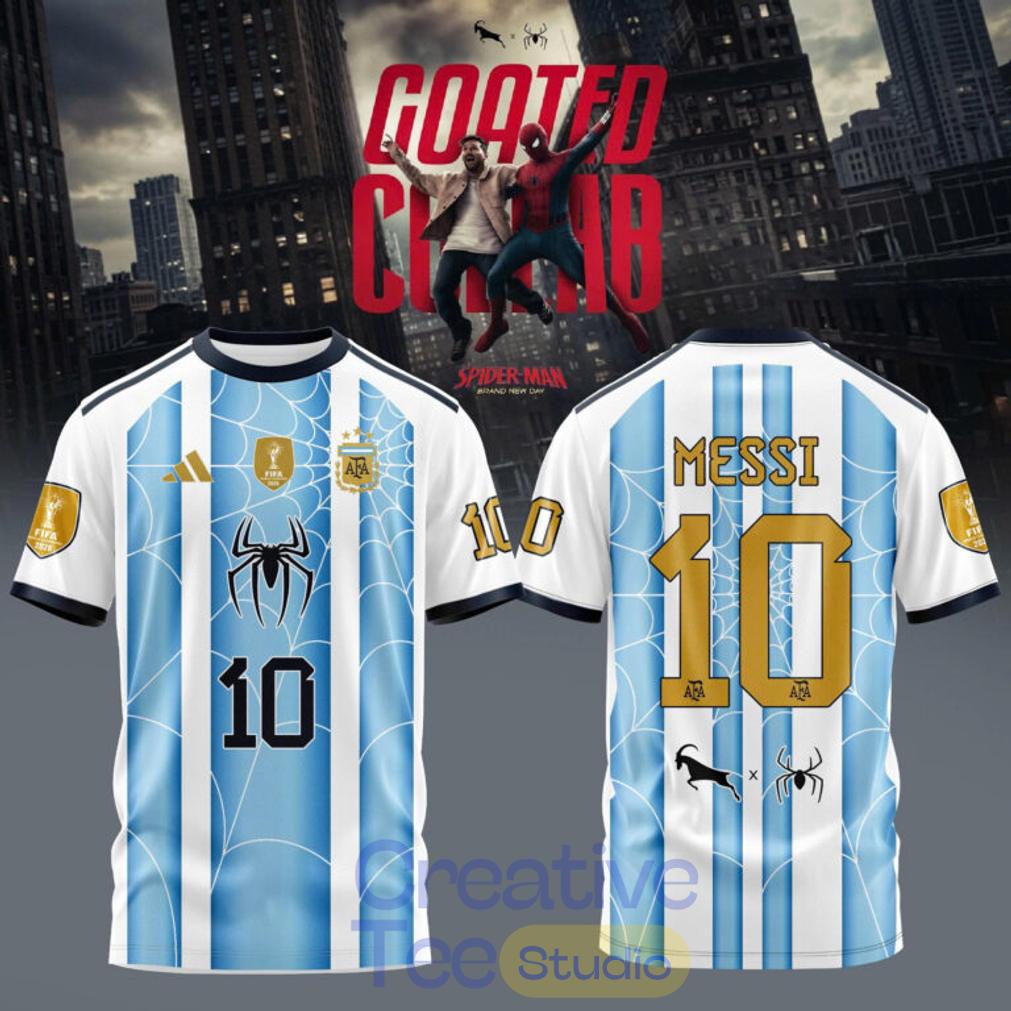 Spider Man x Argentina Messi Soccer Jersey Spider Man x Argentina Messi Soccer Jersey