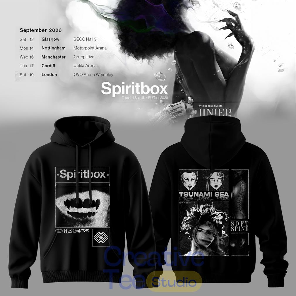 Spiritbox Tsunami Sea 2026 Abyss Echo Vintage Graphic Hoodie Spiritbox Tsunami Sea 2026 Abyss Echo Vintage Graphic Hoodie