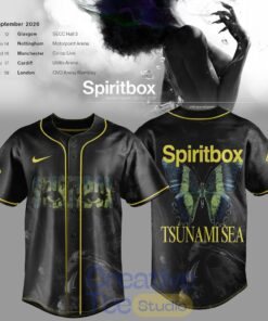Spiritbox Tsunami Sea 2026 Golden Ruin Vintage Baseball Jersey