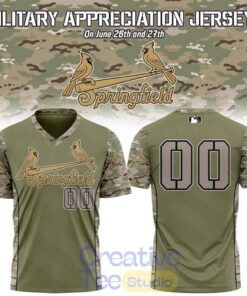 Springfield Cardinals 2026 Military Appreciation Night Camo Custom Baseball Jersey