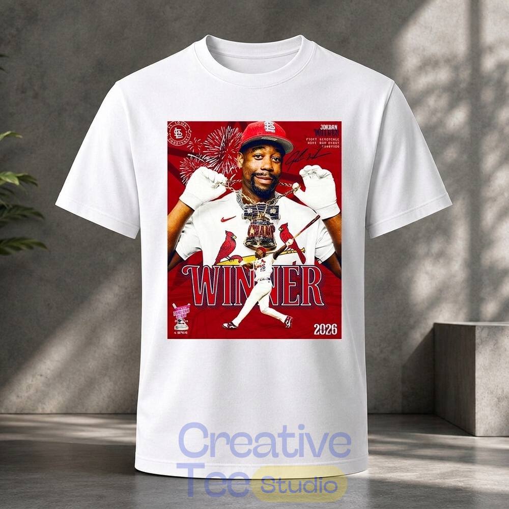 St. Louis Cardinals Jordan Walker 2026 Home Run Derby Champion 2D T-Shirt St. Louis Cardinals Jordan Walker 2026 Home Run Derby Champion 2D T-Shirt