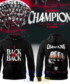 Stade Toulousain Rugby Back four Back Champions Hoodie