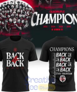 Stade Toulousain Rugby Back four Back Champions Shirt