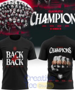 Stade Toulousain Rugby Back four Back Champions Shirt