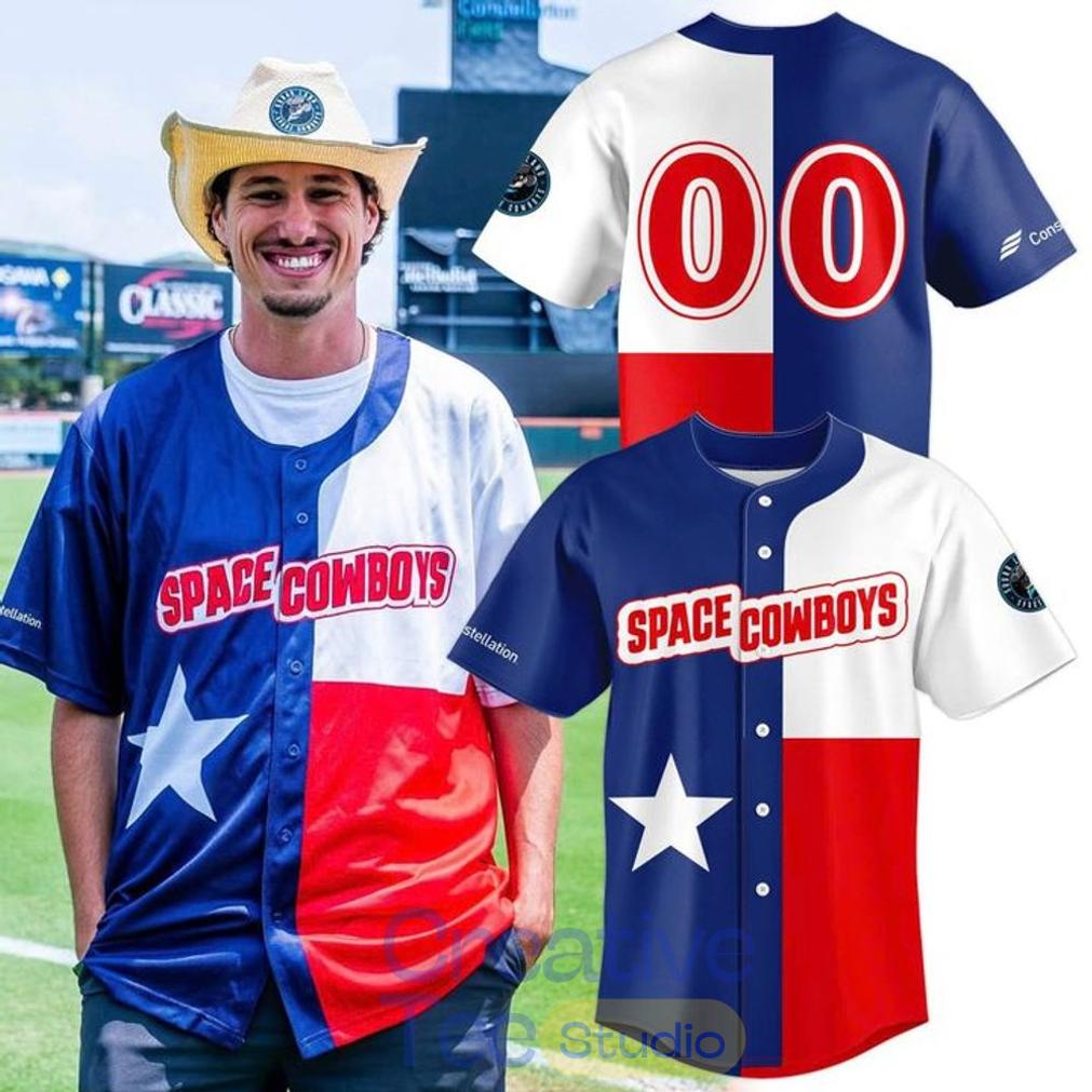 Sugar Land Space Cowboys 2026 Texas Flag Baseball Jersey Sugar Land Space Cowboys 2026 Texas Flag Baseball Jersey