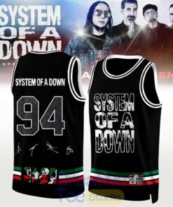 System of a Down “Europe-UK Stadium Tour 2026” Signature Basketball Jersey