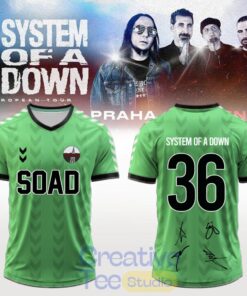 System of a Down “Europe-UK Stadium Tour 2026” Signature Football Jersey System of a Down “Europe-UK Stadium Tour 2026” Signature Football Jersey