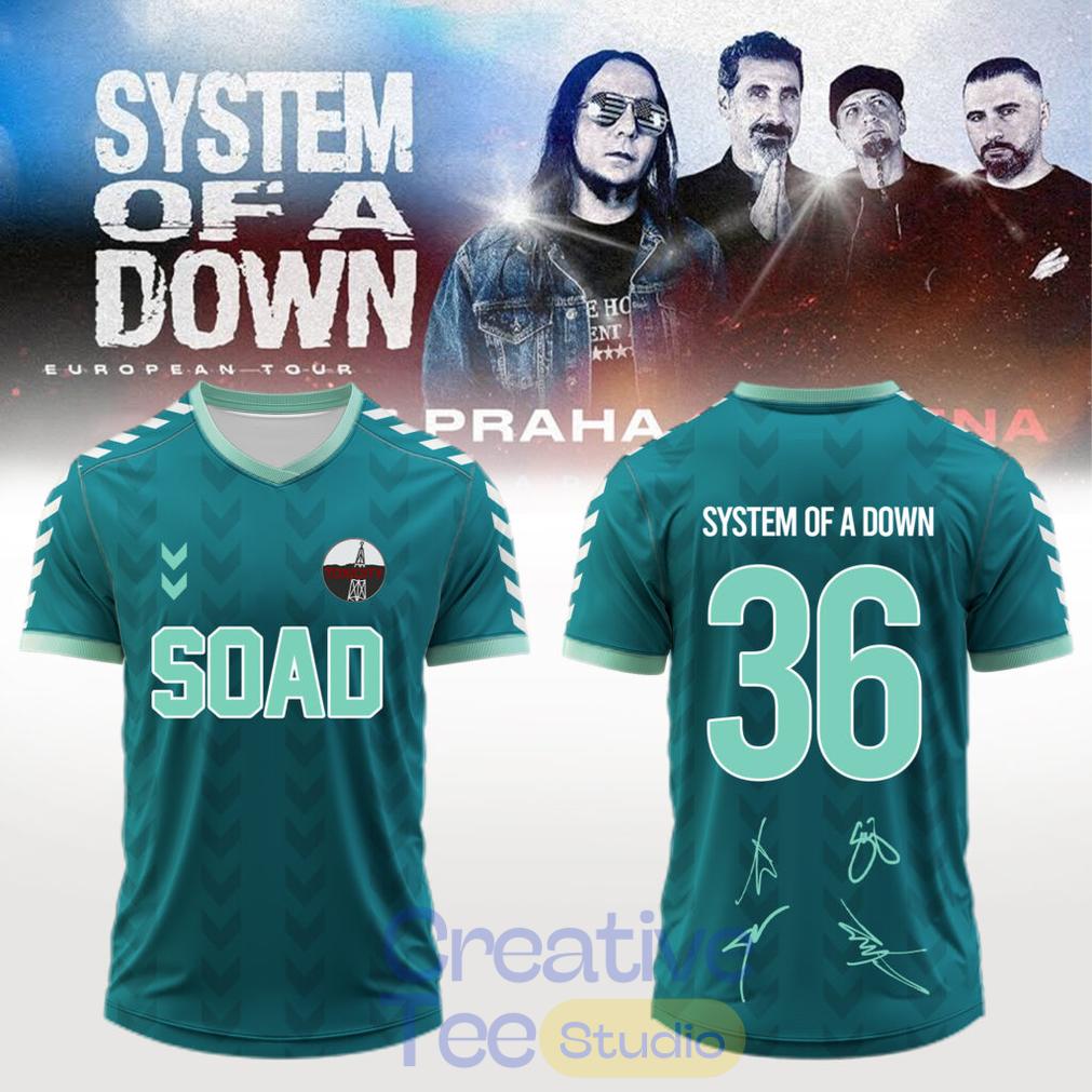 System of a Down “Europe-UK Stadium Tour 2026” Signature Football Jersey System of a Down “Europe-UK Stadium Tour 2026” Signature Football Jersey
